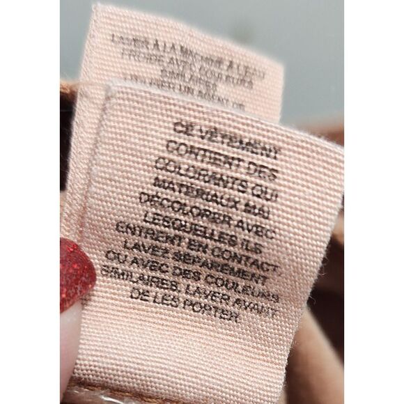 We The Free Wide Leg High Rise Khaki Cotton Pants Size 26 - Picture 7 of 12